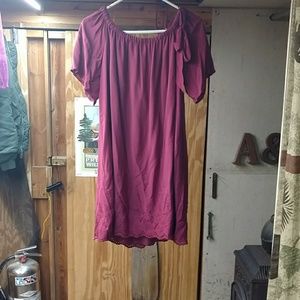 Loft off the shoulder dress